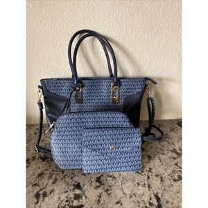 Mvk Collection Shonda Woman's Tote Bag, Cosmetic Pouch, & wristlet 3piece Set